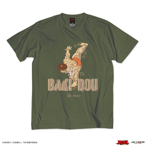 『刃牙道』シーンイラストTシャツ 2(近代格闘術同時多発駆使)シティグリーン