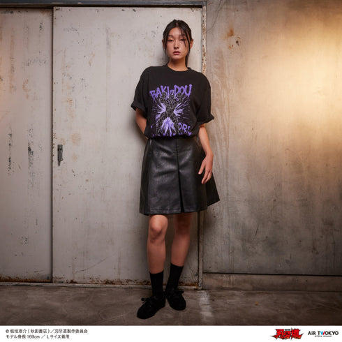 『刃牙道』シーンイラストTシャツ 6(花山薫)ブラック