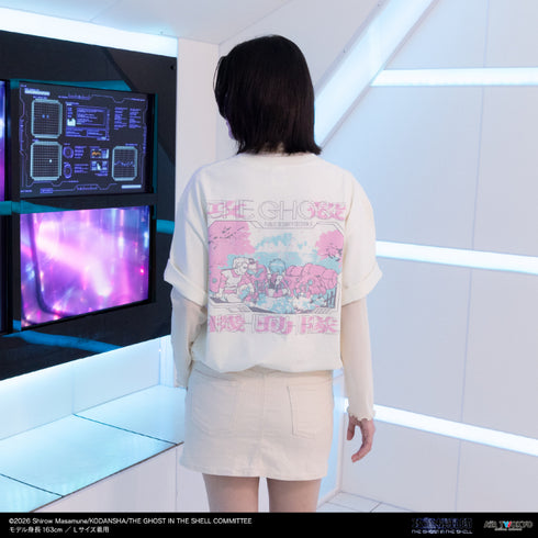 『攻殻機動隊 THE GHOT IN THE HELL』サイバーグラフィックTシャツ 4(桜の24時間監視)
