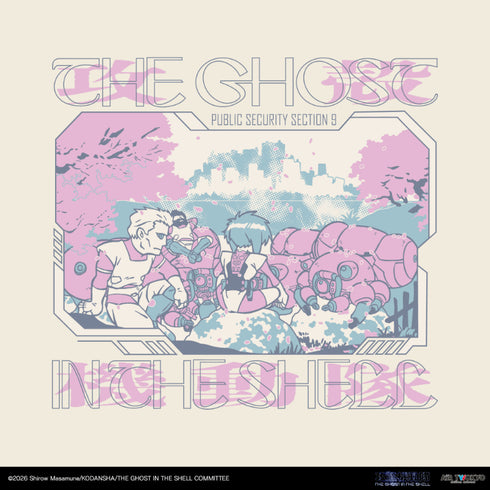 『攻殻機動隊 THE GHOT IN THE HELL』サイバーグラフィックTシャツ 4(桜の24時間監視)