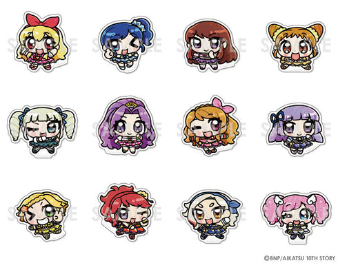 『アイカツ!シリーズ』トレーディングきらきらクリアステッカー -アイカツ!BOX- Illustrated byあにゃ