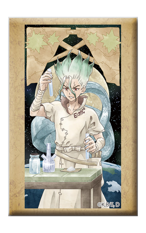 『Dr.STONE』スタンド付きスクエア缶バッジ 石神千空