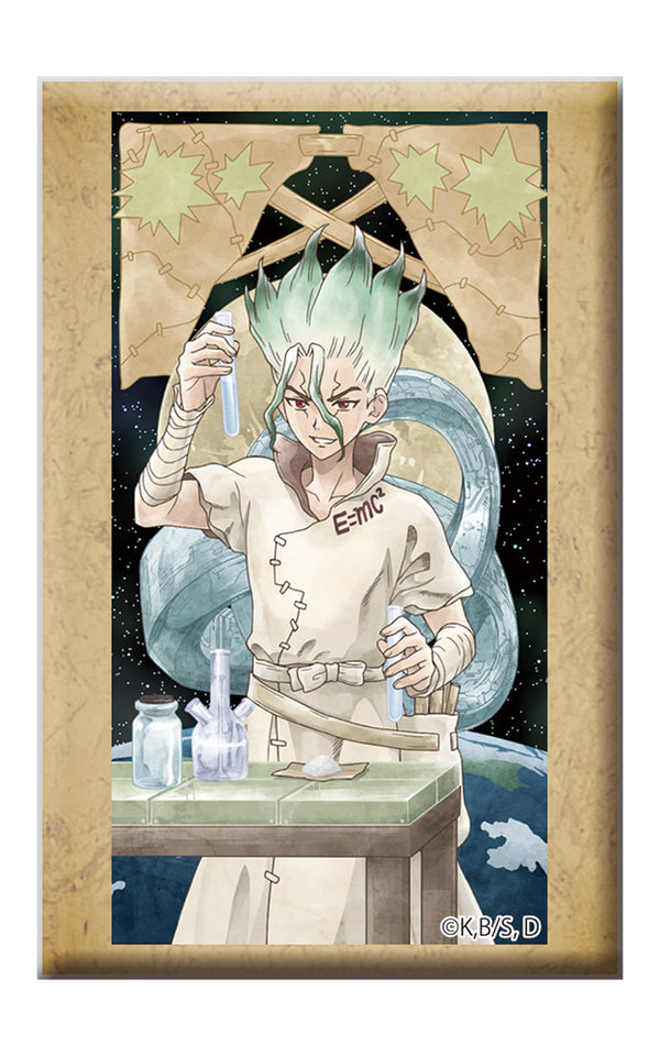 『Dr.STONE』スタンド付きスクエア缶バッジ 石神千空