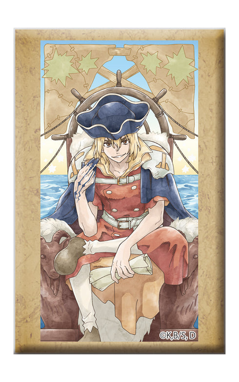 『Dr.STONE』スタンド付きスクエア缶バッジ 七海龍水