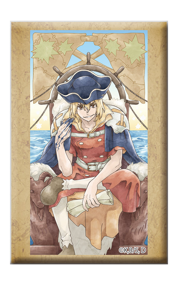 『Dr.STONE』スタンド付きスクエア缶バッジ 七海龍水