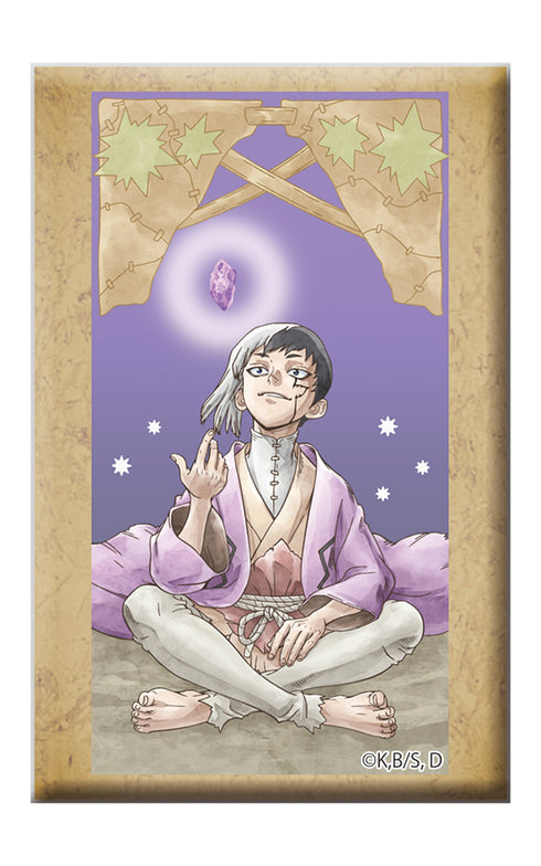 『Dr.STONE』スタンド付きスクエア缶バッジ あさぎりゲン