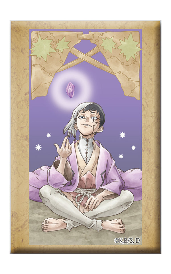 『Dr.STONE』スタンド付きスクエア缶バッジ あさぎりゲン