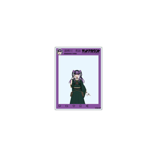 『デッドアカウント』SNS風 アクリルマルチバッジ 漆栖川希詠