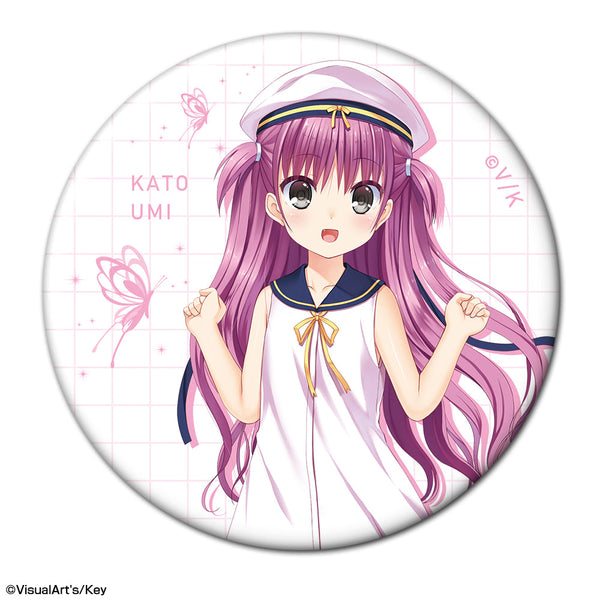 『Summer Pockets』缶バッジ デザイン07(加藤うみ)【202407再販】