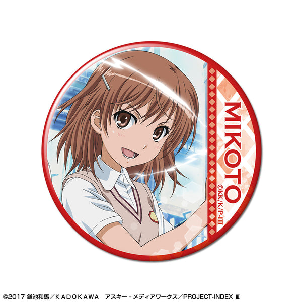 『とある魔術の禁書目録III』缶バッジ デザイン03(御坂美琴/A)【202501再販】