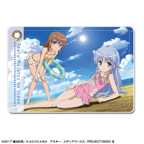 『とある魔術の禁書目録III』レザーパスケース デザイン04(インデックス&御坂美琴)【202501再販】