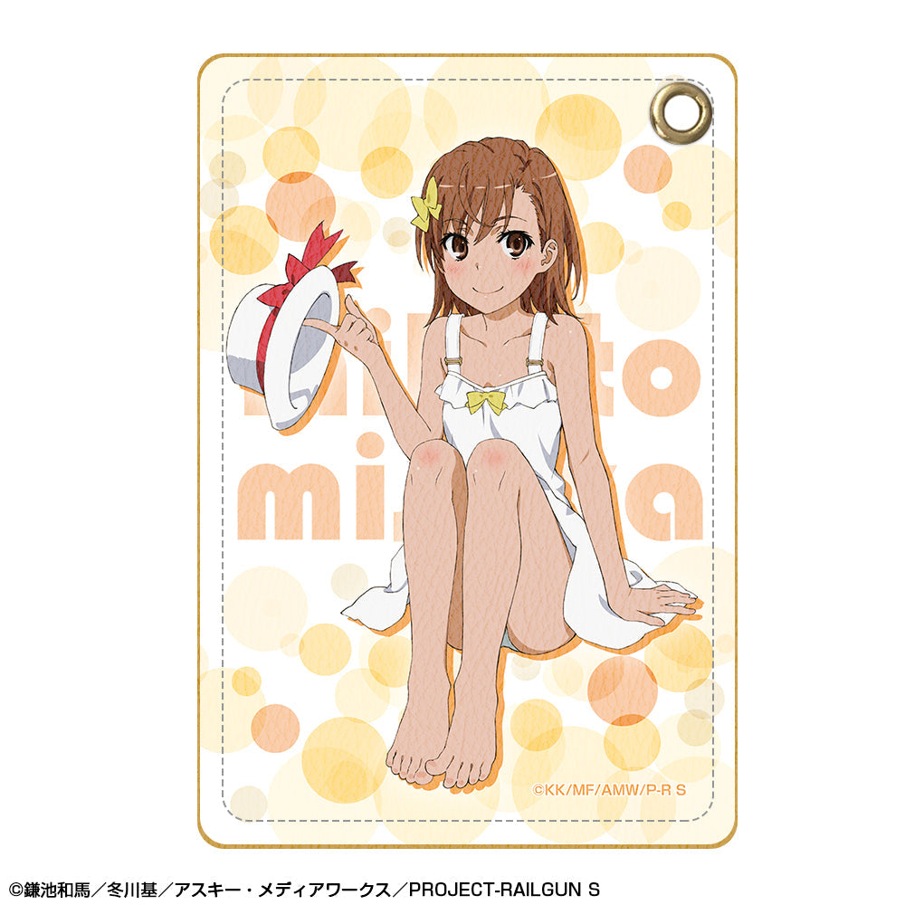 ❣️とある魔術の禁書目録オリジナルパスケース御坂美琴プリングルズ当選❣️新品未使用品 とある科学の超電磁砲S』レザーパスケース デザイン01(御坂美琴/A