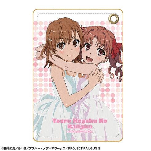 『とある科学の超電磁砲S』レザーパスケース デザイン03(御坂美琴&白井黒子)【202501再販】