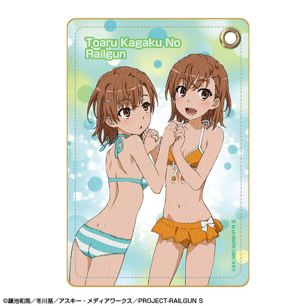 『とある科学の超電磁砲S』レザーパスケース デザイン04(御坂美琴/C)【202506再販】