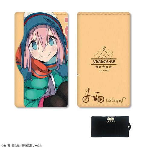 『ゆるキャン△』レザーキーケース デザイン03(各務原なでしこ/B)【202609再販】