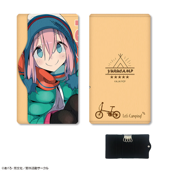 『ゆるキャン△』レザーキーケース デザイン03(各務原なでしこ/B)【202609再販】