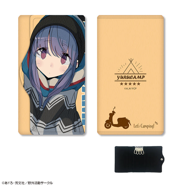 『ゆるキャン△』レザーキーケース デザイン04(志摩リン/B)【202508再販】