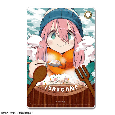 『ゆるキャン△』レザーパスケース Ver.2 デザイン01(各務原なでしこ)【202504再販】