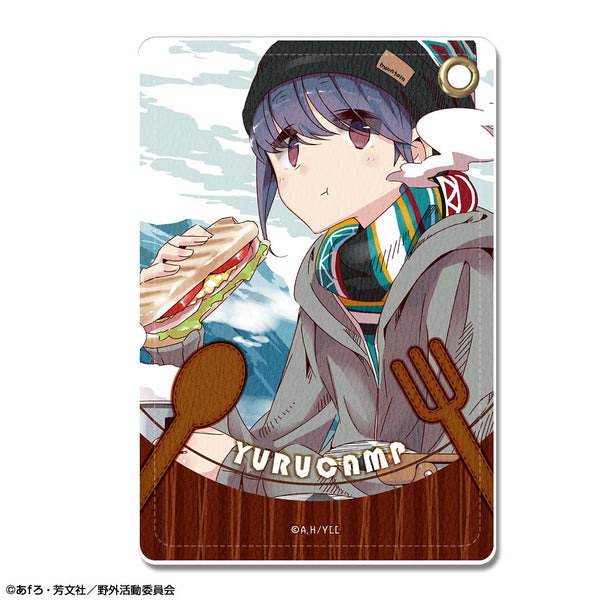 『ゆるキャン△』レザーパスケース Ver.2 デザイン02(志摩リン/A)【202504再販】