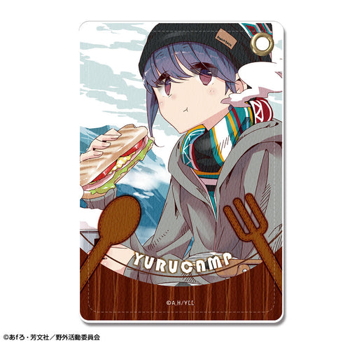 『ゆるキャン△』レザーパスケース Ver.2 デザイン02(志摩リン/A)【202508再販】