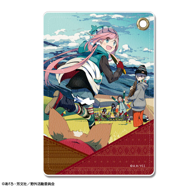 『ゆるキャン△』レザーパスケース Ver.2 デザイン05(集合)【202609再販】