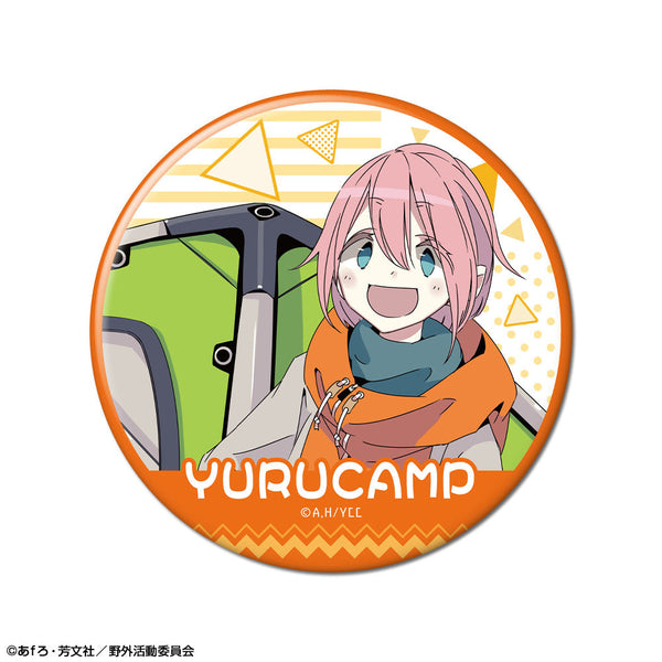 『ゆるキャン△』缶バッジ デザイン01(各務原なでしこ/A)【202502再販】