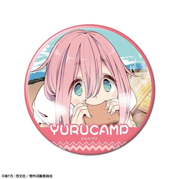 『ゆるキャン△』缶バッジ デザイン02(各務原なでしこ/B)【202508再販】