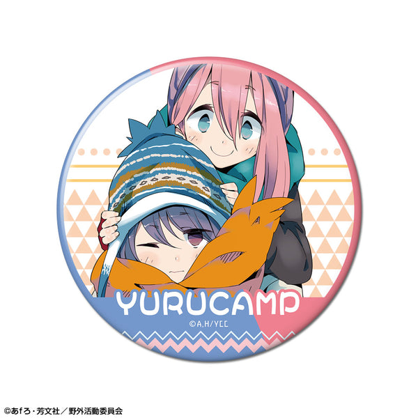 『ゆるキャン△』缶バッジ デザイン08(各務原なでしこ&志摩リン/A)【202609再販】