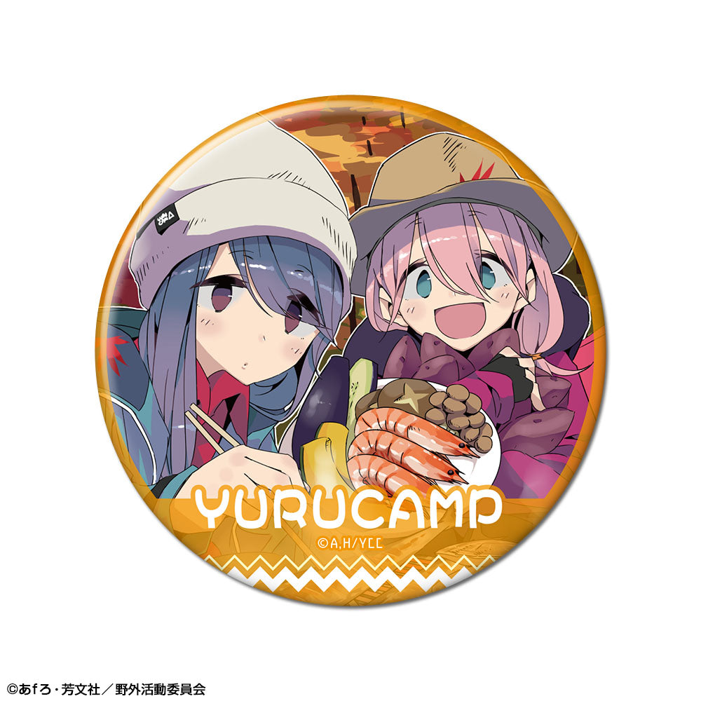 ゆるキャン△ 缶バッジ　志摩リン　各務原なでしこ ゆるキャン△』缶バッジ デザイン09(各務原なでしこ&志摩リン/B
