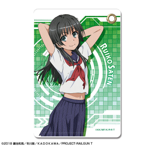 『とある科学の超電磁砲T』レザーパスケース デザイン04(佐天涙子)【202501再販】