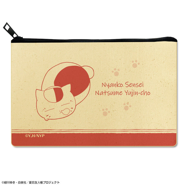 『夏目友人帳』フラットポーチ Ver.2 デザイン01(ニャンコ先生/A)【202602再販】