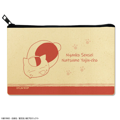 『夏目友人帳』フラットポーチ Ver.2 デザイン01(ニャンコ先生/A)【202511再販】