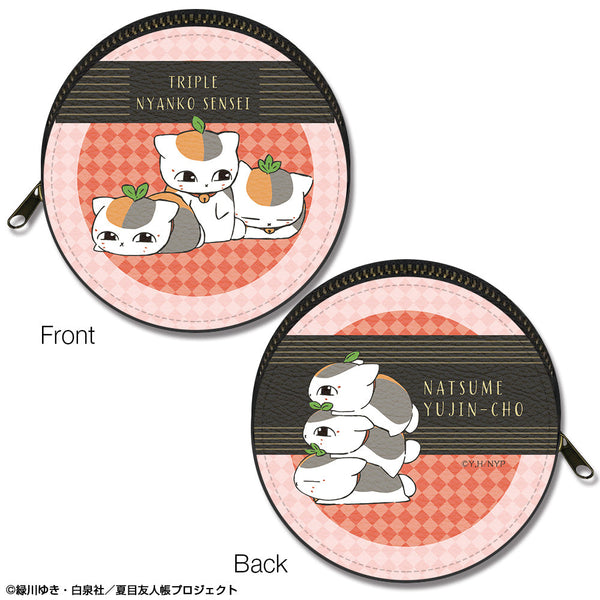 『夏目友人帳』まるっとレザーケース Ver.2 デザイン04(トリプルニャンコ先生/B)【202511再販】