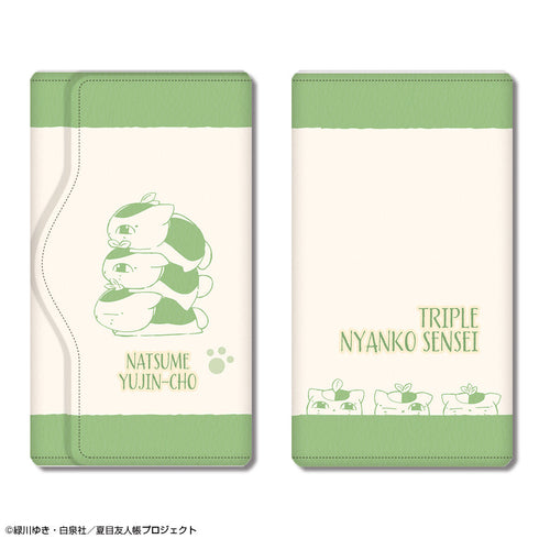 『夏目友人帳』レザーキーケース デザイン04(トリプルニャンコ先生/B)【202602再販】