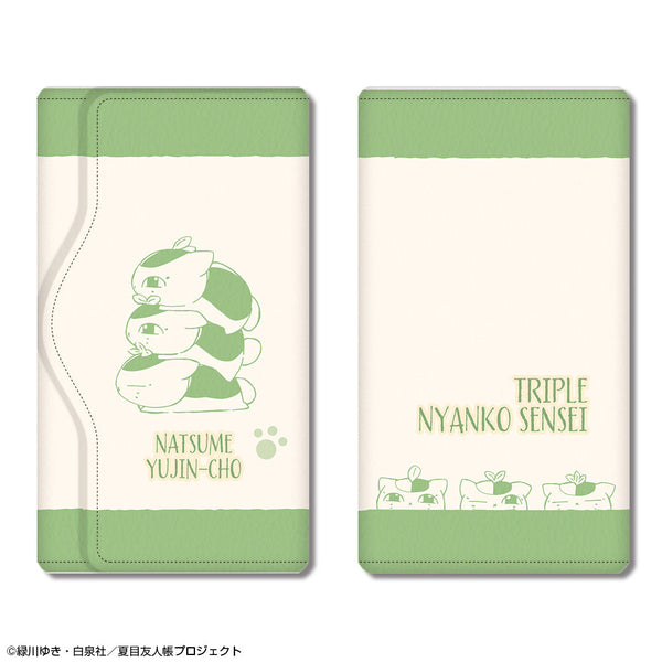 『夏目友人帳』レザーキーケース デザイン04(トリプルニャンコ先生/B)【202511再販】