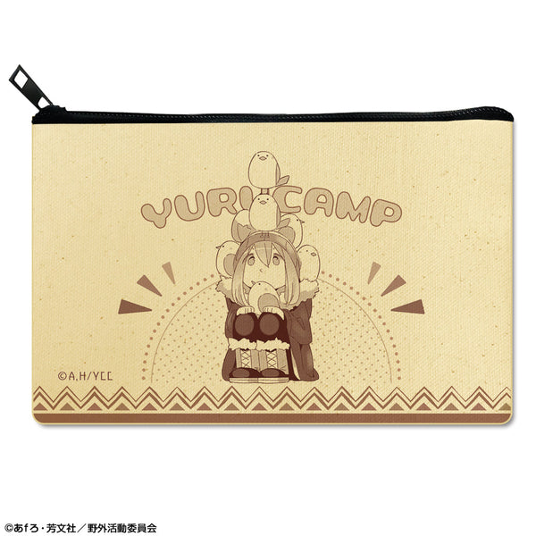 『ゆるキャン△』フラットポーチ デザイン01(各務原なでしこ)【202508再販】