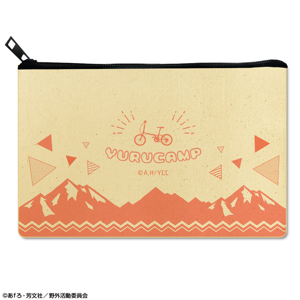 『ゆるキャン△』フラットポーチ デザイン07(モチーフ/B)【202603再販】