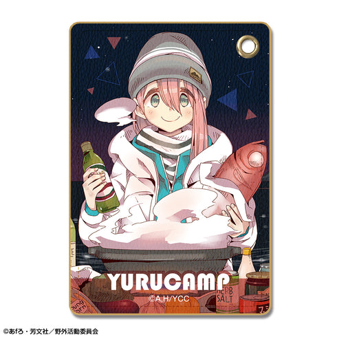 『ゆるキャン△』レザーパスケース Ver.3 デザイン01(各務原なでしこ/A)【202607再販】