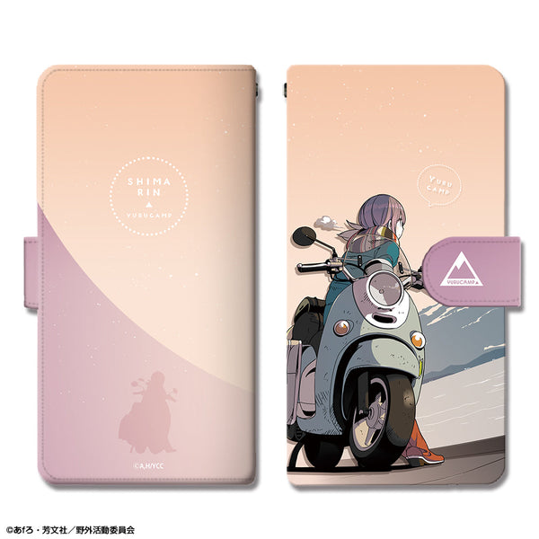 『ゆるキャン△』ブックスタイルスマホケース Mサイズ Ver.3 デザイン02(志摩リン)【202406再販】