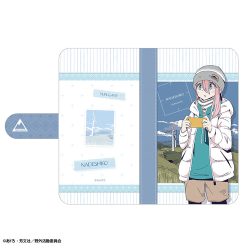 『ゆるキャン△』ブックスタイルスマホケース Lサイズ Ver.3 デザイン01(各務原なでしこ)【202412再販】