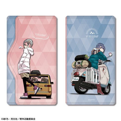 『ゆるキャン△』レザーキーケース Ver.2 デザイン01(各務原なでしこ&志摩リン/A)【202609再販】