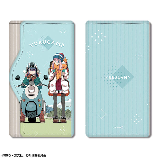『ゆるキャン△』レザーキーケース Ver.2 デザイン02(各務原なでしこ&志摩リン/B)【202609再販】
