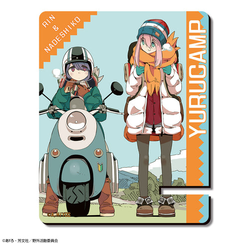 『ゆるキャン△』木製スマホスタンド Ver.2 デザイン02(各務原なでしこ&志摩リン/A)【202502再販】