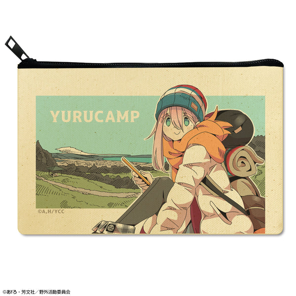 『ゆるキャン△』フラットポーチ Ver.2 デザイン01(各務原なでしこ/A)【202607再販】
