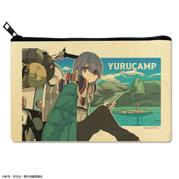『ゆるキャン△』フラットポーチ Ver.2 デザイン03(志摩リン/A)【202510再販】