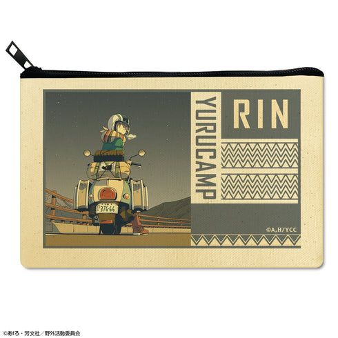 『ゆるキャン△』フラットポーチ Ver.2 デザイン04(志摩リン/B)【202603再販】