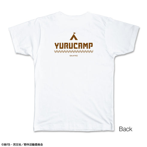 『ゆるキャン△』Tシャツ Lサイズ デザイン03(各務原なでしこ&志摩リン)【202609再販】