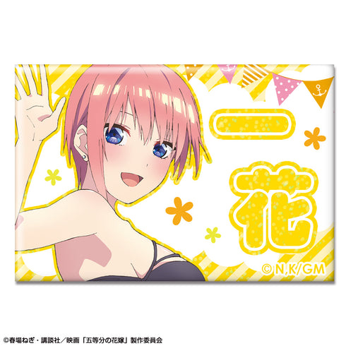 『五等分の花嫁』ホログラム缶バッジ 水着Ver. デザイン01(中野一花)【202512再販】