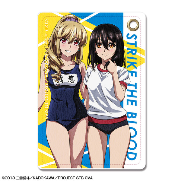 『ストライク・ザ・ブラッドFINAL』レザーパスケース デザイン06(姫柊雪菜&藍羽浅葱)【202603再販】