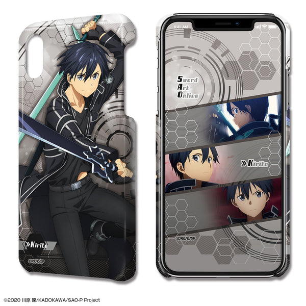 『ソードアート・オンライン -プログレッシブ- 星なき夜のアリア』デザジャケット iPhone XR ケース&保護シート デザイン01(キリト)【202508再販】